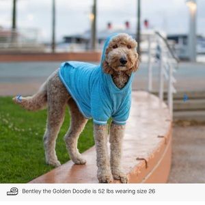 CANADA POOCH -BEACH BUM 2in1-TOWEL (Terry Cloth) DOG HOODIE (NWT)**